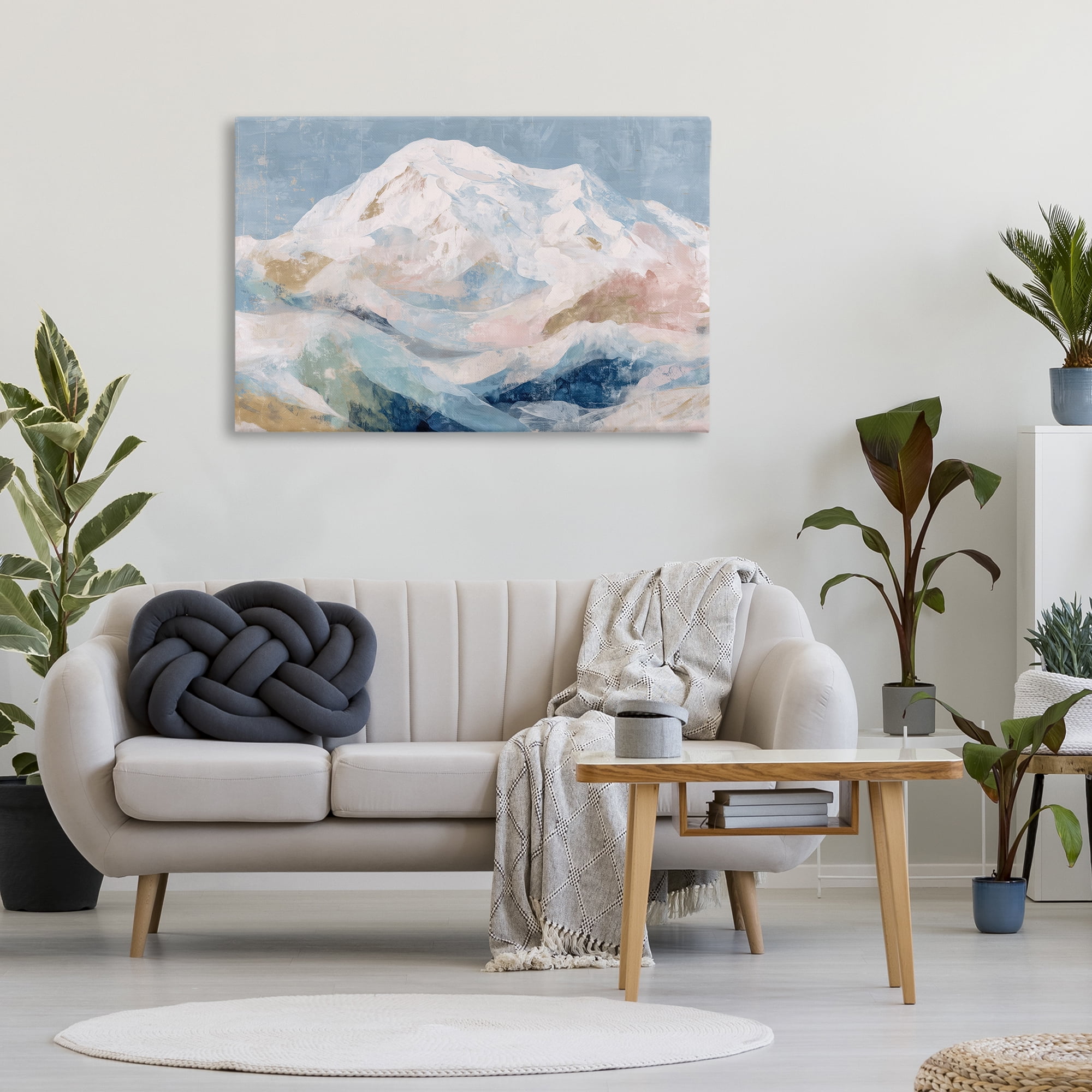 Stupell Industries Icy Mountain Range at Dusk Canvas Wall Art, design by Chromatic Storm Studio