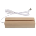 thumbnail image 1 of 1pc Wood Board Luminous Stand Wooden Lighting Light Base Household Light Base, 1 of 8
