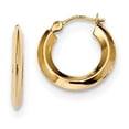thumbnail image 1 of 14K Yellow Gold Polished Knife Edge Hoops, 1 of 2