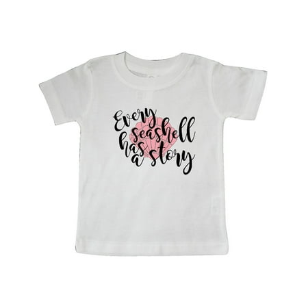 

Inktastic Every Seashell Has a Story Gift Baby Boy or Baby Girl T-Shirt