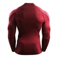 thumbnail image 5 of Cadmus Men's 3 Pack Athletic Compression Shirt Workout Long Sleeve Shirt Running Shirts , Black + Grey+ Red, 5 of 8