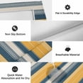 thumbnail image 6 of Yellow Navy Blue Outdoor Rug for Patio/Deck/Porch, Non-Slip Large Area Rug 4 x 6 Ft, Boho Retro Farmhouse Colorful Stripes Indoor Outdoor Rugs Washable Area Rugs, Reversible Camping Rug Carpet Runner, 6 of 8
