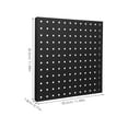 thumbnail image 2 of 4 paneles de metal perforados, organizador de pared con tornillos para paredes, hogar, garaje, almacenamiento de herramientas, oficina, cocina, color negro., 2 of 6