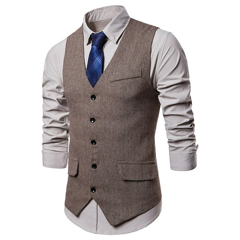 Lars Amadeus Faux Leather Suit Vest for Men's Formal Western PU Waistcoat  with Bow-Tie