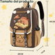 thumbnail image 2 of Mochila Capibara 2025 New, Mochila Kawaii Carpincho Xtellar cafe, 2 of 3