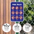 thumbnail image 4 of Pool Rules Sign, No Diving No Pushing No Running No Peeing in Pool, 4 of 8