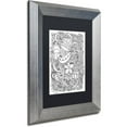 thumbnail image 2 of Trademark Fine Art "Enchanted Gardens 4" Canvas Art by KCDoodleArt Black Matte, Silver Frame, 2 of 4