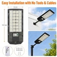 thumbnail image 4 of Solar Street Lights Outdoor, 2 Pack 336 LED Motion Sensor Waterproof Dusk to Dawn with Remote for Yard Parking Lot Garage Yard, 4 of 7