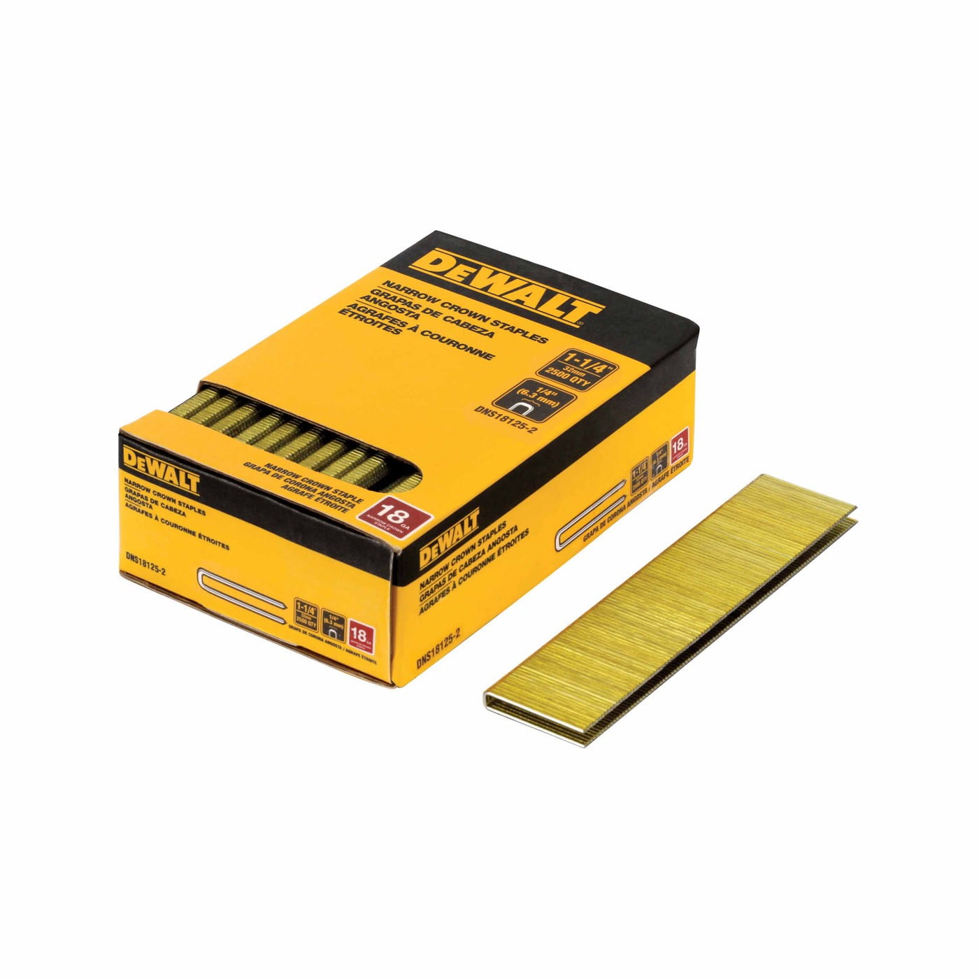 1/4 in. x 11/2 in. 18Gauge Glue Collated Crown Staple (2500Pieces