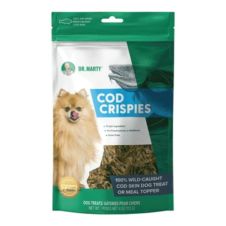 Dr. Marty Cod Crispies Dog Treats, 4oz