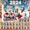 thumbnail image 1 of XWSHYW Adornos Colgantes Calendario Calendario En Cuenta Regresiva En Colgante Bonito En 2D En 24 Formas Diferentes para La Llegada de Mascotas En Navidad, Adorno para Árboles de Navidad, 1 of 6