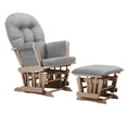 thumbnail image 2 of Bentley Glider and Ottoman, Natural with Light Gray Cushions, 2 of 3