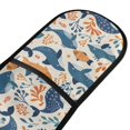 thumbnail image 2 of Dailycode Double Sided Oven Mitt with Loop Heat Resistant Kitchen Long Potholders 7" x 35" Playful Whale and Fish, 2 of 6