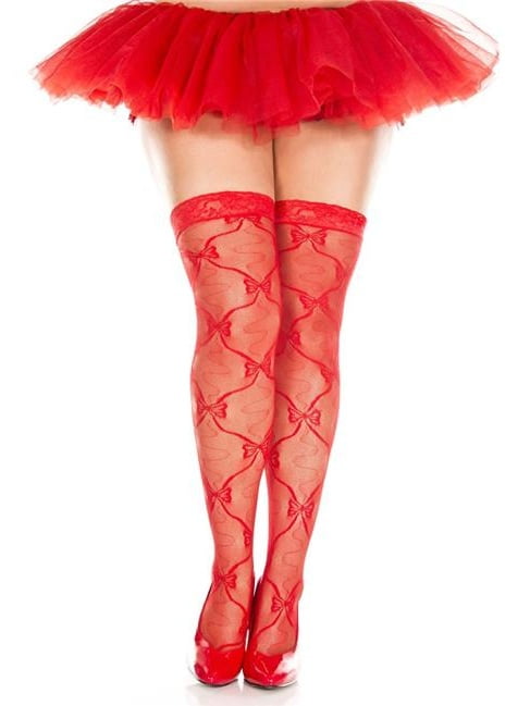 red thigh high stockings â ChoozOne