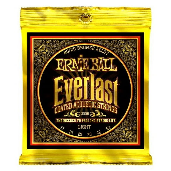 Ernie Ball Everlast Coated 80/20 Bronze Acoustic Guitar Strings