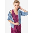 thumbnail image 3 of ellos Women's Plus Size Tiered Maxi Dress - 26/28, Dream Blue White Floral, 3 of 4