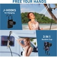 thumbnail image 5 of HeiPen Portable Camping Shower Kit with 6000mAh Battery, LED Display, 6-Mode Sprayer, 6.6 Gal Bucket & - Privacy Tent for Outdoor Hiking RV, 5 of 6