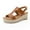 Brown, variant on Anuirheih Women's Fashion Straw Shoes Open Toe Anti-Slip Temperament Wedge Sand Sandals Women (Brown)