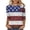 Z98 Navy, variant on Mifsaly Independence Day T Shirt Women 3/4 Sleeve Crewneck Patriotic Shirts 4Th Of July Graphic Cotton Tee 2026 L