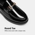 thumbnail image 5 of DREAM PAIRS Women's Classic Loafers Shiny Patent Leather Slip-On Shoes with Horsebit Detail Comfortable Round Toe Dress Shoes, 5 of 7