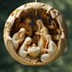 thumbnail image 4 of Nuevo y creativo colgante de Navidad pintado a mano para belén, adorno para árbol de Navidad, acrílico, decoración navideña para colgar, decoración del hogar, 4 of 4