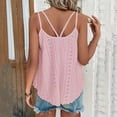 thumbnail image 3 of Playeras,Blusas y Tops,Ropa para Mujer Damas Camisetas Chalecos para mujer Verano Casual Moda Tops Correa Gasa Sin mangas Camiseta sin mangas (Red, S), 3 of 6