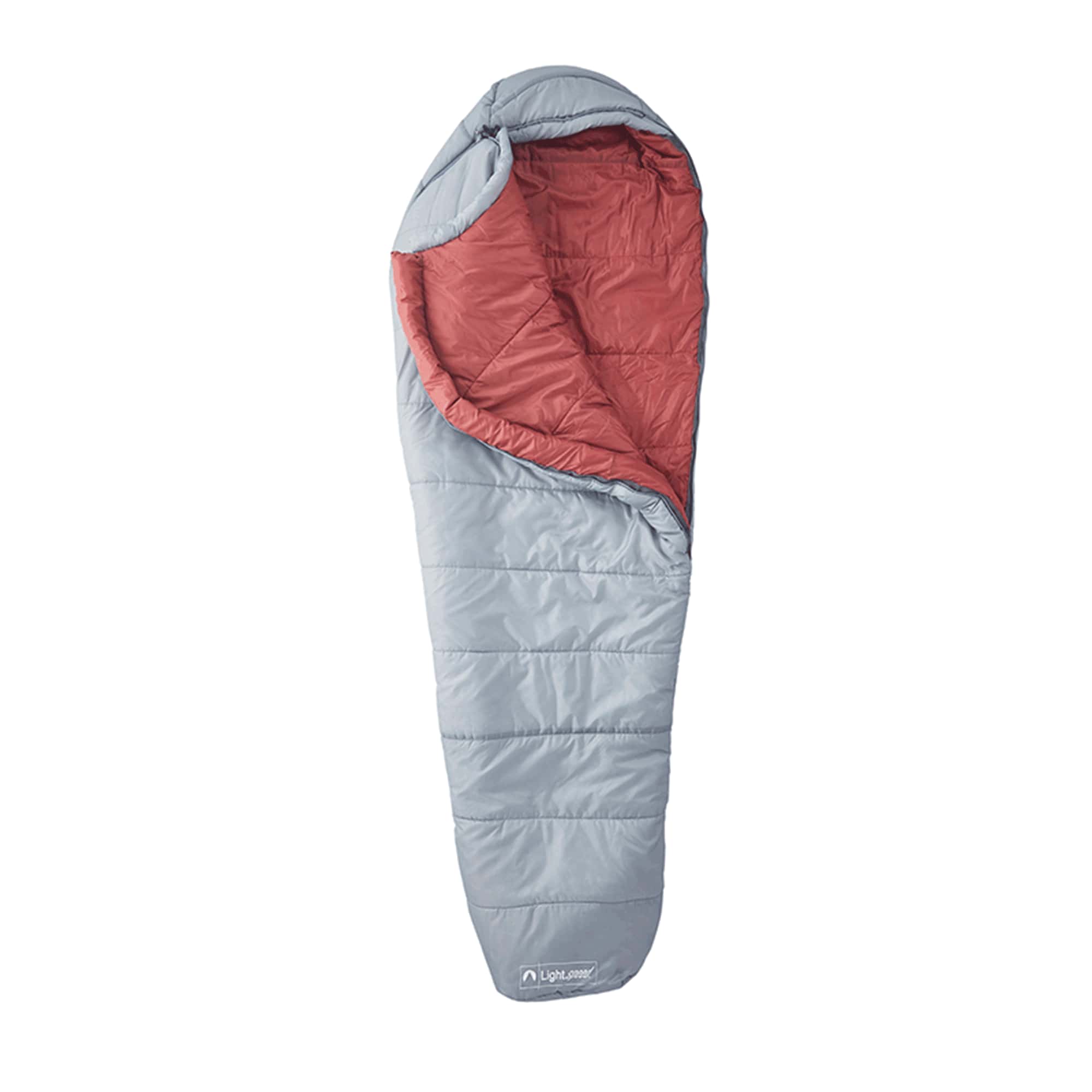 Lightspeed Outdoors 3 Season Water Resistant Ripstop Mummy Sleeping Bag in  Oversized Footbox with Compression Stuff Sack