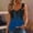 Blue(New), variant on PNTUTB Summer Women's Fashion Color Blocked Casual Comfortable Round Neck Sleeveless Tops