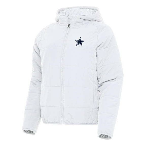 Women's Antigua  White Dallas Cowboys  Universe Full-Zip Hoodie Jacket