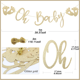 thumbnail image 1 of Accesorios para fotografías de baby shower, 12 piezas de accesorios para fotografías de baby shower, decoración de guirnalda Oh Baby, accesorios para fotografías para fotomatón para fiesta, 1 of 8