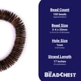 thumbnail image 4 of The Bead Chest Chocolate Disk Coconut Shell Beads (25mm), 4 of 4