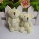 thumbnail image 5 of pstuiky Mini oso de juguete multicolor con pelo largo sombrero collar y accesorios, 5 of 5
