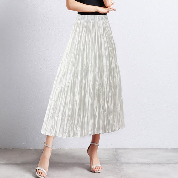 Women Mid Length Skirt Dance Party A Line High Waisted Pleated Skirt Holiday Party Half Skirts Long Denim Skirt Summer Skirts Suspenders Skirt Embroide Skirt Girls Swim Skirt Midi Skirt Girls Sequin