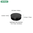 thumbnail image 3 of Uxcell 30 Pack Round Plastic Plug, 1.8 Inch Furniture Tube Inserts for Pipe Post/Chairs/Metal Tubing [Black], 3 of 6