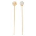 thumbnail image 3 of 2 Pcs Épingle à Cheveux Simple Baguette Boule en Résine Accessoire Cheveux Fille, 3 of 4