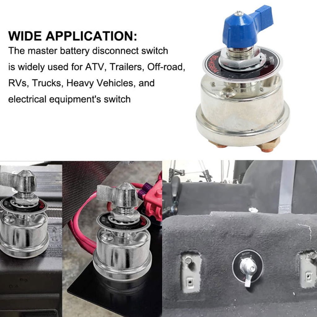 BQBQERT Upgraded 12/24V Battery Disconnect Switches Battery Isolator Switches for Stable Power Management in Vehicles & Boats