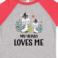 thumbnail image 4 of Inktastic Zebra My Yiayia Loves Me Boys or Girls Toddler T-Shirt, 4 of 5