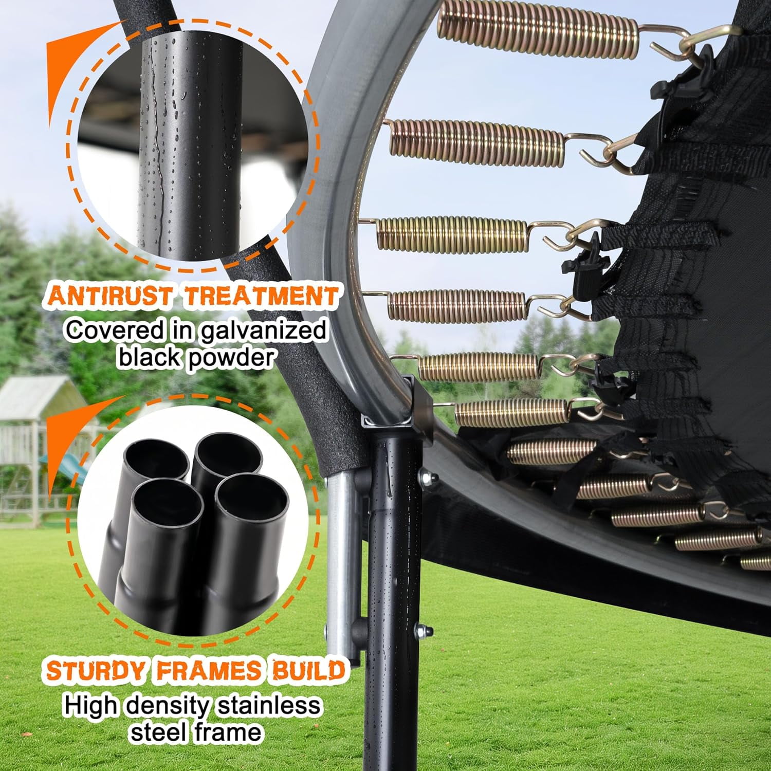Allivate Trampoline Outdoor,12ft Trampoline with Basketball Hoop,Recreational Trampoline with Enclosure Net,Outdoor Trampoline with Ladder,Trampoline for Kids and Adult