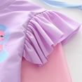 thumbnail image 6 of JAJAHO Girls Swimsuit For Kids Full Coverage Long Sleeve Rash Guard With Skirt Leggings Swim Cap 3 Piece Set For 3-12 Years Trendy Swimwear, 6 of 7