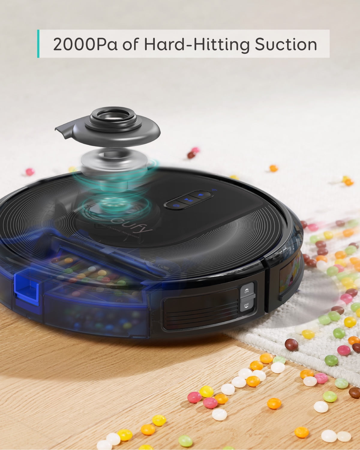 eufy Clean RoboVac G30 with 2000Pa Wi-Fi, Vacuum Home Robot T2252Z11, Verge, New Suction, Mapping