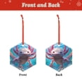 thumbnail image 2 of Hirioo Cute Underwater Axolotl for Acrylic Christmas Pendant Hanging Christmas Tree Ornaments, Car, Home, Office Gift Decor-Hexagon, 2 of 7