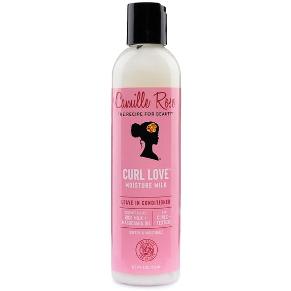 Camille Rose Curl Love Moisture Milk Leave-In Conditioner, with Rice Milk and Macadamia Oil to Soften, Smooth and Detangle Curly Hair, 8 oz C29