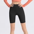thumbnail image 4 of Seductiva High Waisted Biker Shorts Women's Sports Skinny Quarter Pants High Waisted Yoga Fitness Pants Short Pants High Waisted Yoga Running Gym 1PC, 4 of 5