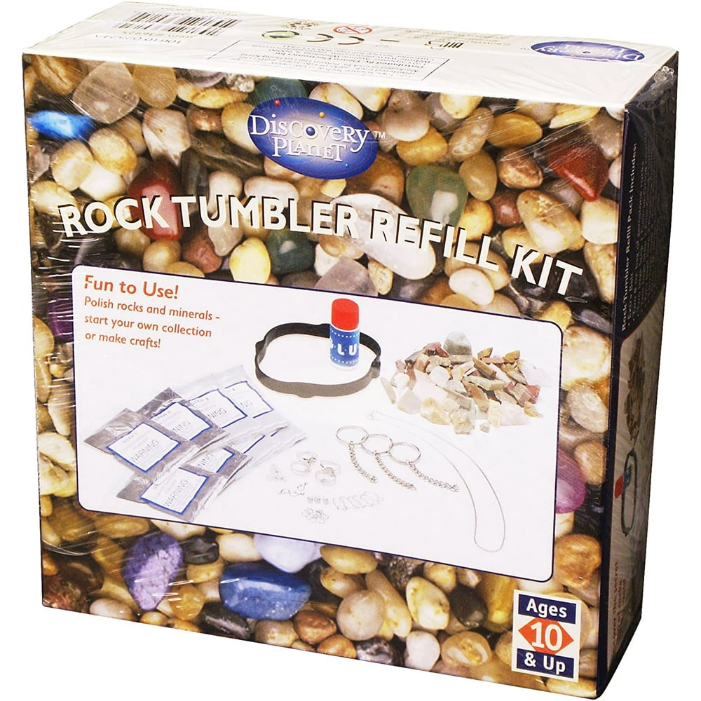 Edu-Toys Rock Tumbler Refill Kit, All the grinding powder you need to