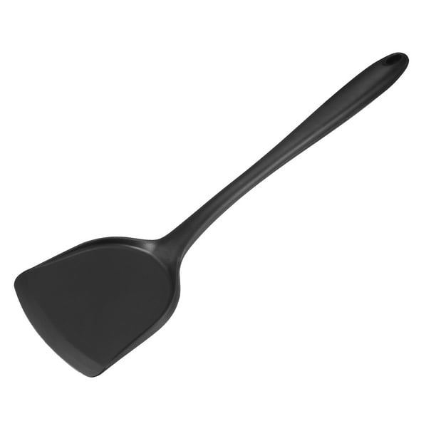 Uxcell 327mm Length Heat Resistant Spatula Silicone Non Stick Kitchen Spatulas Black Walmart Com Walmart Com