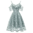 thumbnail image 4 of 2021 Robe de Fête pour Adolescentes Robe de Mariage d'Été en Dentelle pour Filles Robe à Col en V avec Bretelles Robes pour Enfants de 14-20 Ans Robe pour Adolescentes, 4 of 7