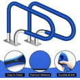 thumbnail image 3 of Woeilo Pool Handrail Cover, Slip Resistant Hand Rail Covers with Zipper, Safety Grip Sleeve for Swimming Pool Inground Ladder Handles Hand Railing Covers Grips-Blue, 6ft Blue 6 Feet, 3 of 5