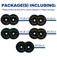 thumbnail image 5 of BalanceFrom Olympic Bumper Plate Weight Plate with Steel Hub, Black, 260 lbs Set, Multiple Packages, 5 of 12