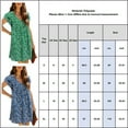 thumbnail image 5 of Gvmfive Women's Bohemian Flutter Sleeve Floral Print V-Neck Short Dress, 5 of 5