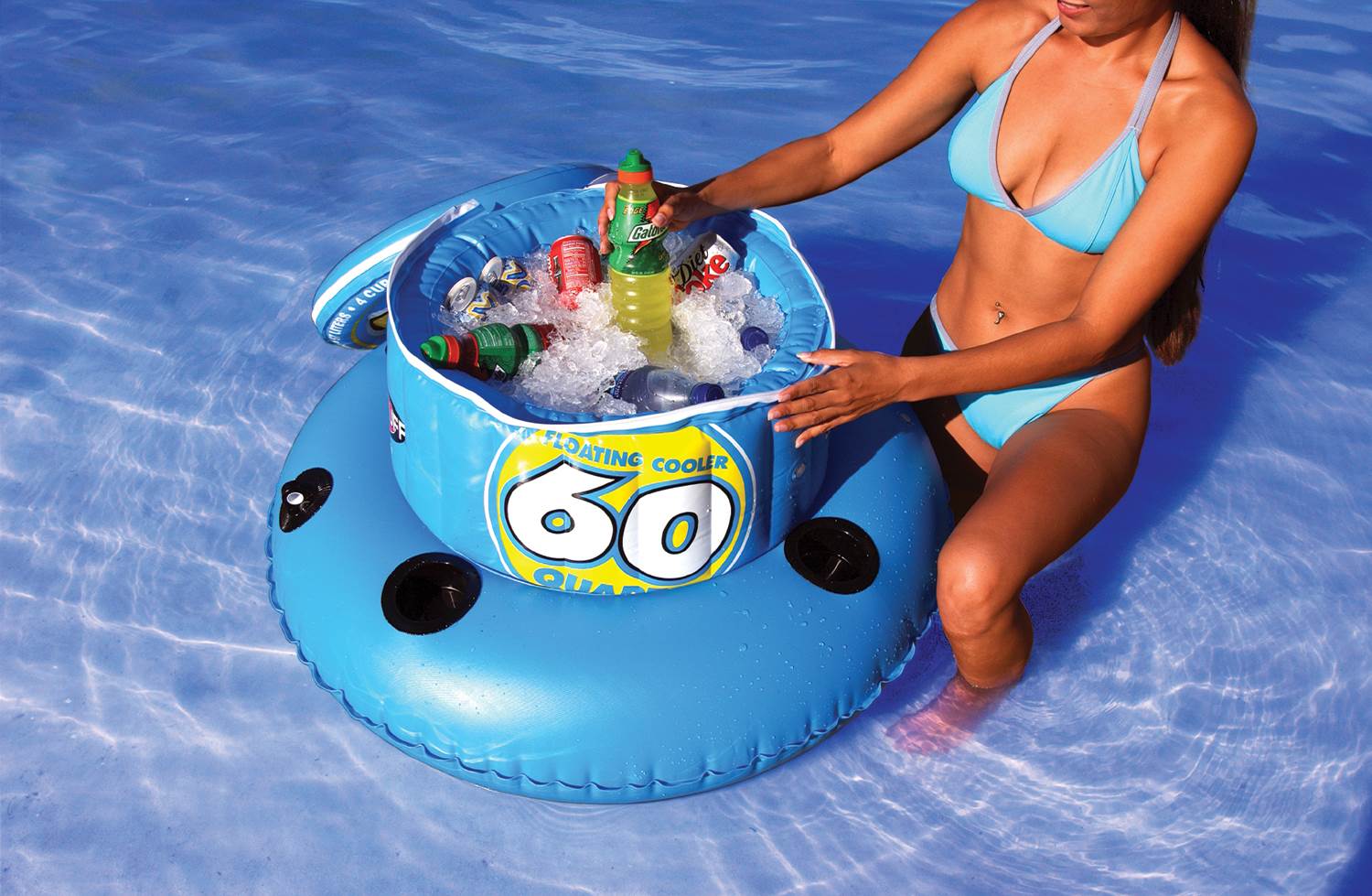 SportsStuff Kühler Caddy Float – Schwimmender Kühlbox-Halter Für Den Pool